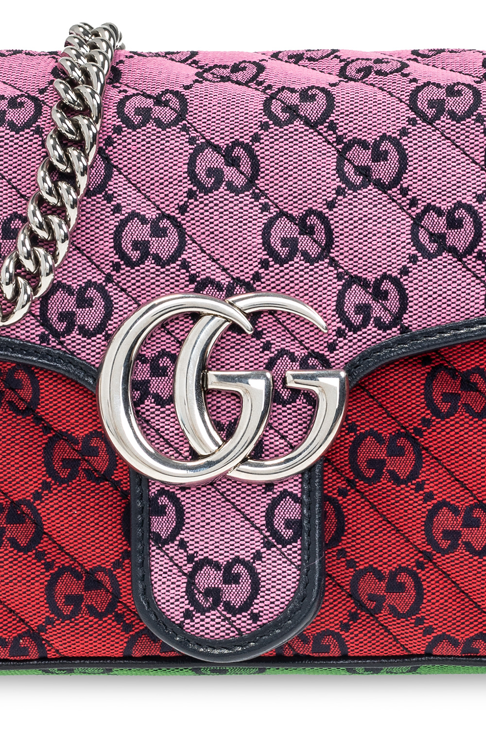 Gucci Schultertasche mit Magnetverschluss Rot | Gucci 'GG 